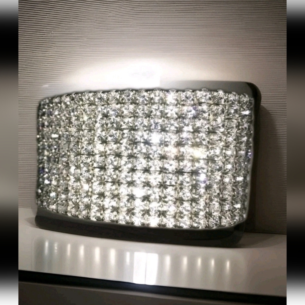 Chainmail Rhinestone Bracelet, Diamond, Wedding, Pageant, OS, 2 Available - Picture 7 of 8